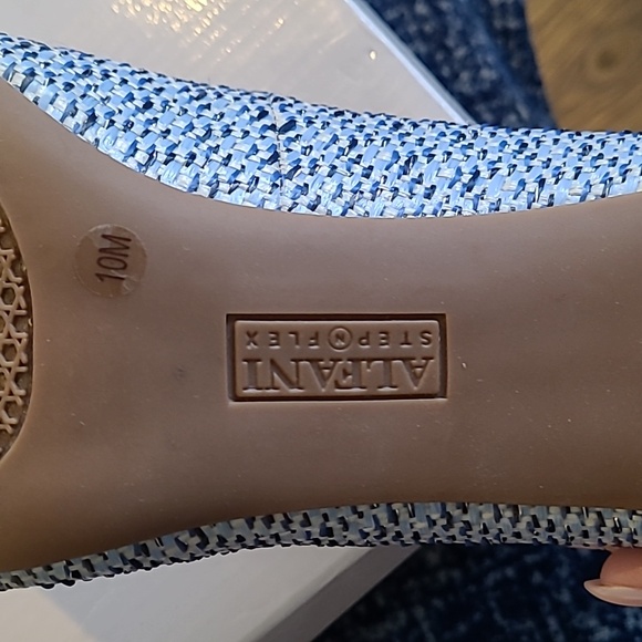 Alfani Powder Blue Raffia High Heels Size 10 - Picture 8 of 8